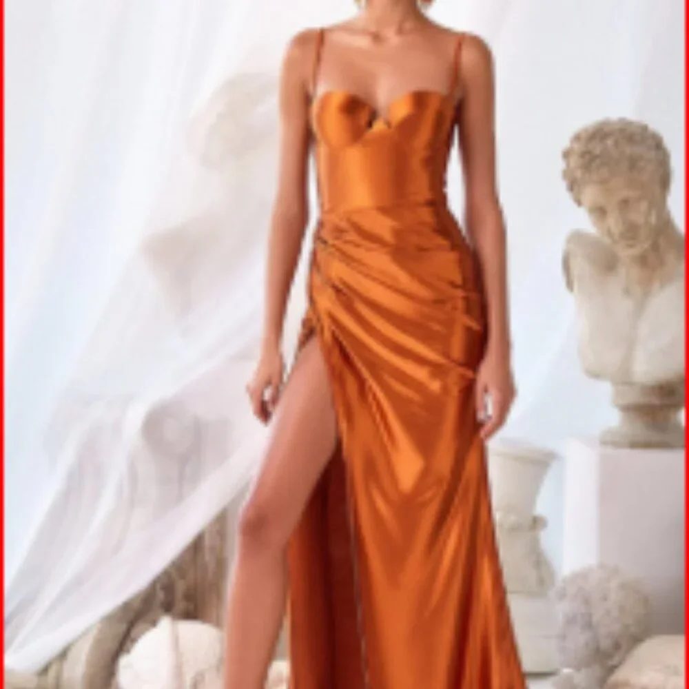 Stunning Burnt Orange/Rust Alamour Nevali TWIN Small - Picture 3 of 9